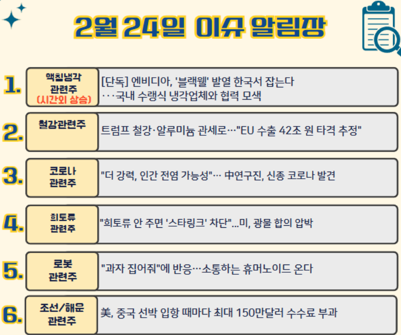 2월 24일 이슈알림장