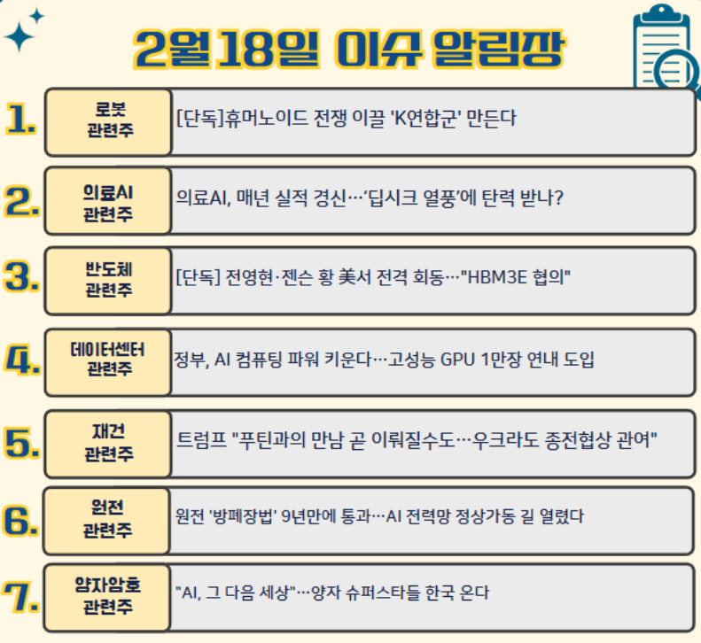 2월18일(화) 주요 알림장